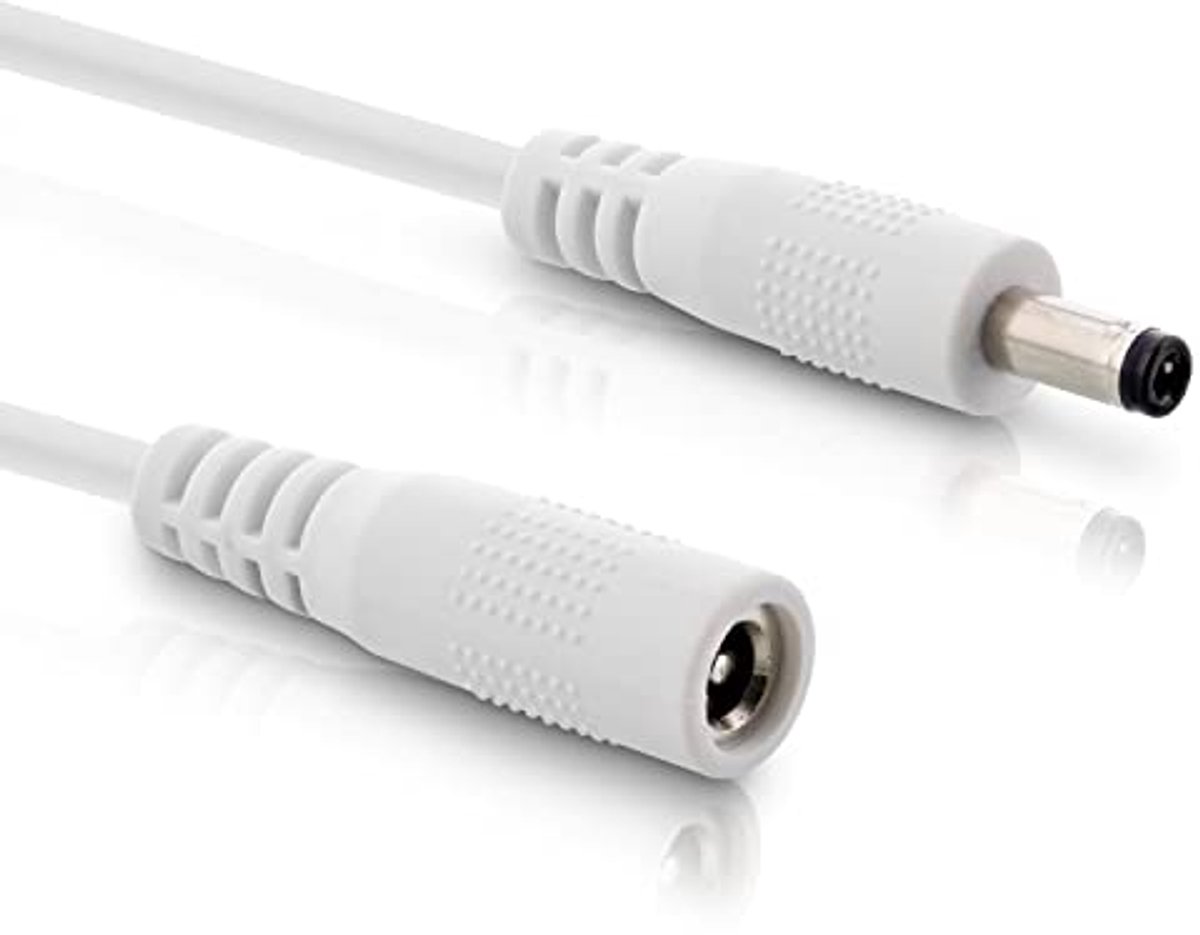 DC Verlengkabel 5.5x2.5mm - 3m, Universeel Geschikt voor Apparaten tot 140 Watt