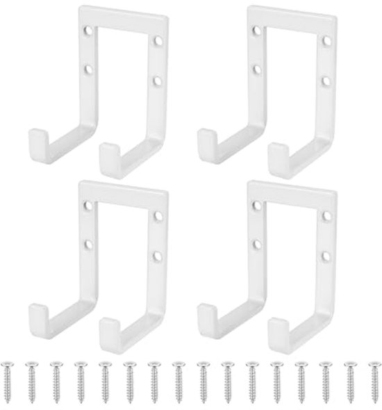3-H Wall Hooks 6 Pieces Wall Mount Brush Cutter Holder Wall Grass Trimmer Hanging Hook Heavy Duty Garage Hooks Storage Hooks Garden Tool Brush Cutter Power Tools Ladder