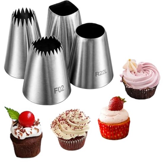 Spuitmondjes set Bloemen 6-delig - Limburgs Bakwinkeltje Spuitmondjes set Bloemen 6-delig - Limburgs Bakwinkeltje