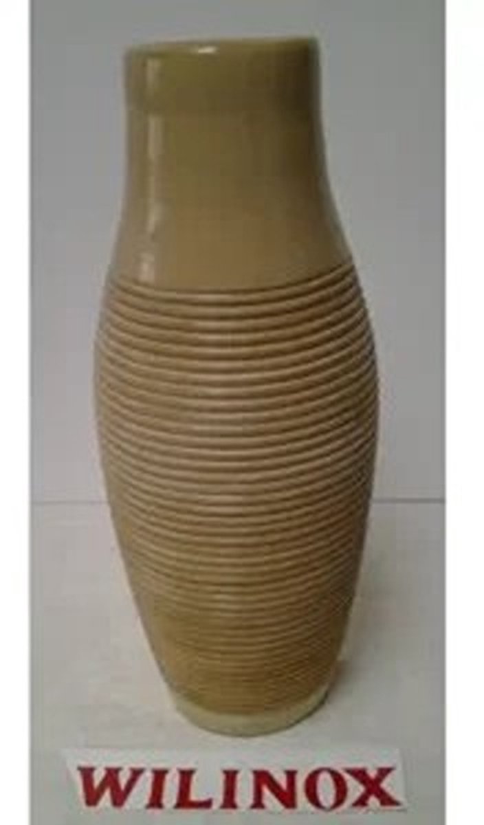 Siervaas TTC 1010 B Geel Langwerpig hoogte 35 cm