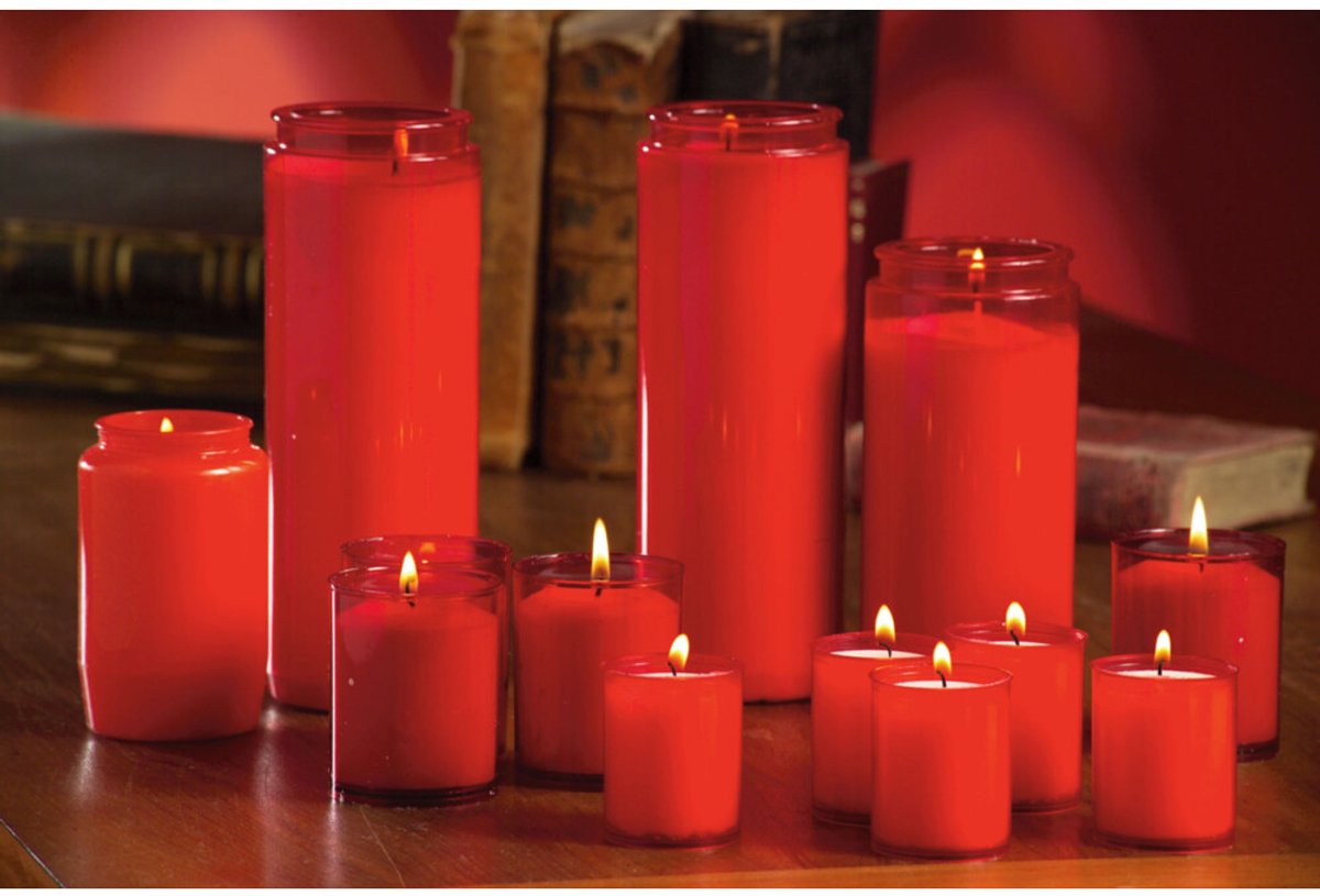 SPAAS Noveenkaars 9 Dagen Rood - 4 x - Voordeelverpakking
