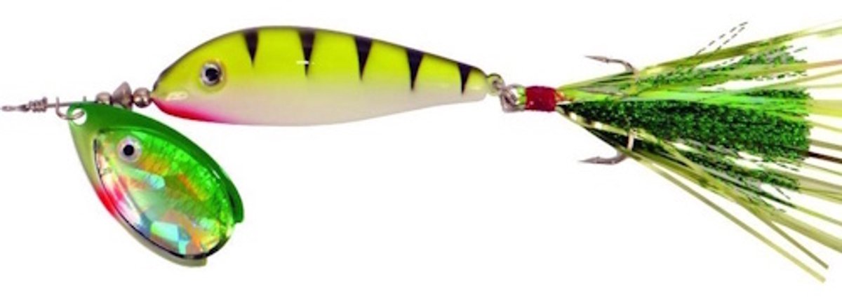 Predox Bodyspin spinner kunstaas Green Perch