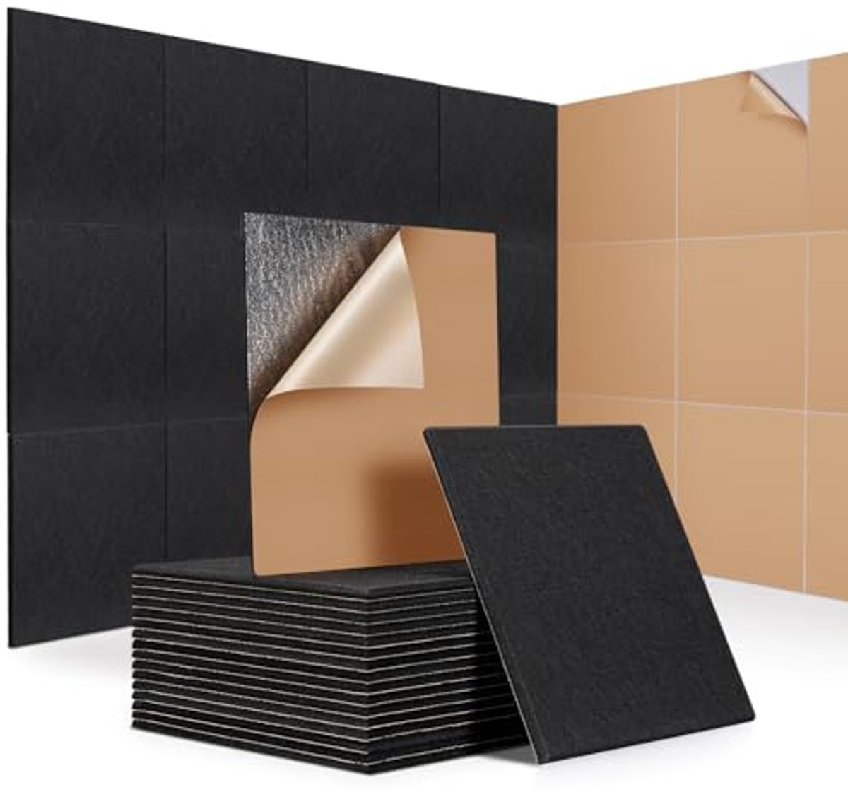 Akoestische Absorberende Panelen 30 x 30 cm - Geluidsisolerende Oplossingen voor Muur en Studio