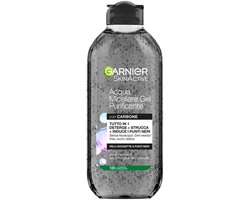 Garnier - Charcoal SkinActive - Micellair Reinigingswater - Jelly met Charcoal – Gezichtsreiniger & Make-up Remover – Tegen Onzuiverheden – Alles-in-1 – Zonder Afspoelen
