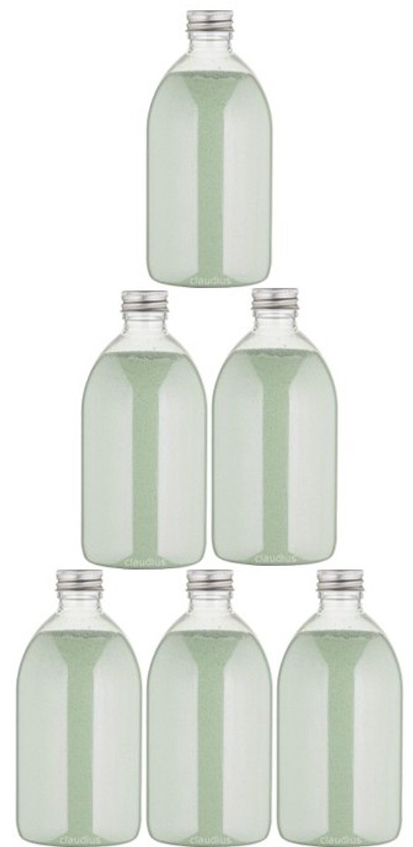Scrubzout Dennen - 650 gram - Fles met aluminium dop - set van 6 stuks - Hydraterende Lichaamsscrub