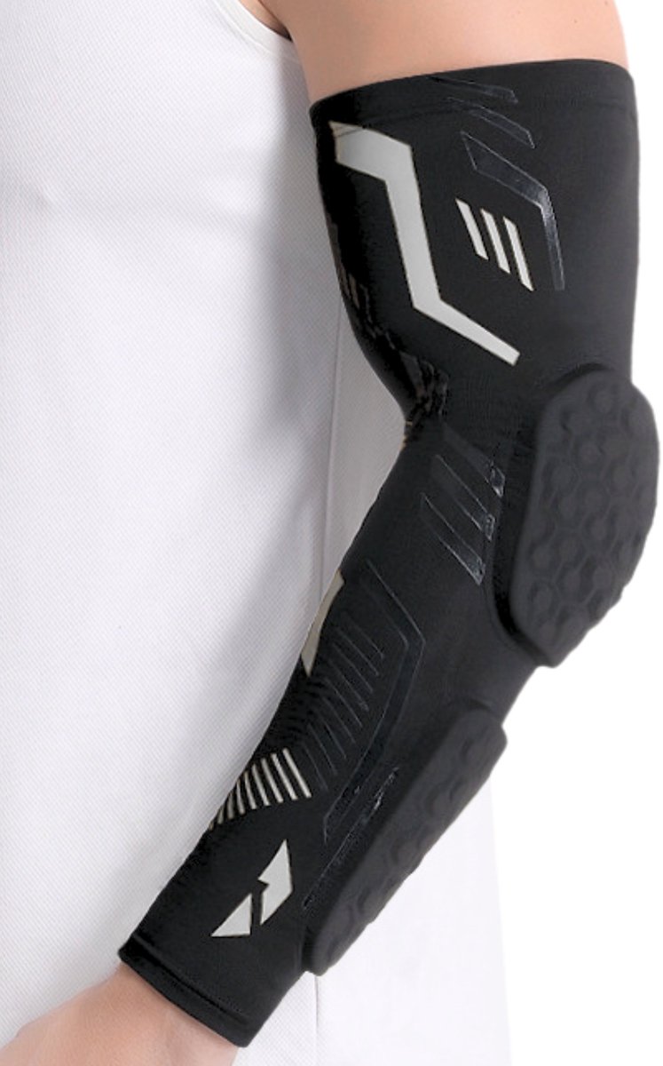 U Fit One Elleboog Bescherming Arm Sleeves - Padding- Sport Armstukken - Zwart - Unisex - Maat M
