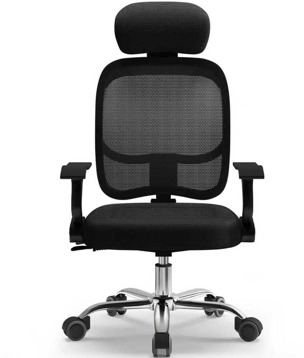 Saikefy Bureaustoel - Ergonomische Bureaustoel - Verstelbare hoogte van de rugleuning en de hoofdhouder - Max. Kanteling 135° - ademend - Max. Belasting 150 kg