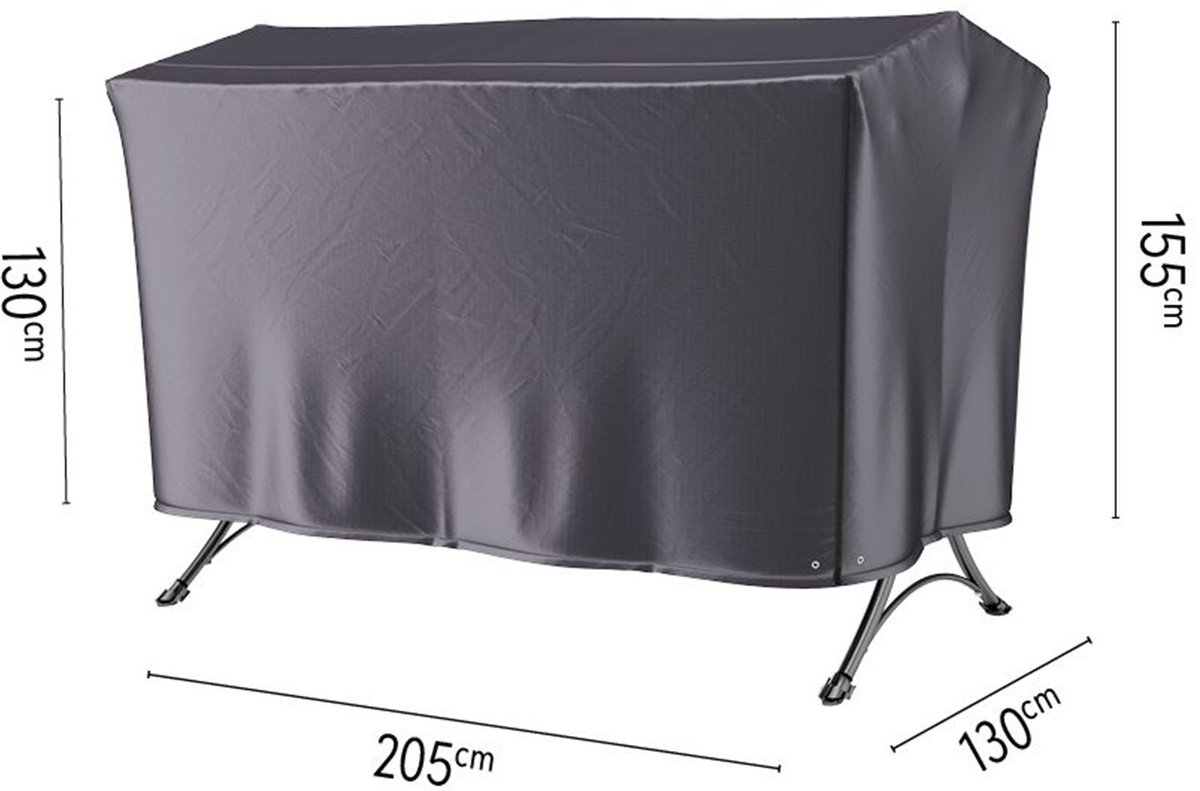 AeroCover Platinum Aerocover schommelbankhoes 205x130x130/155 cm. Antraciet
