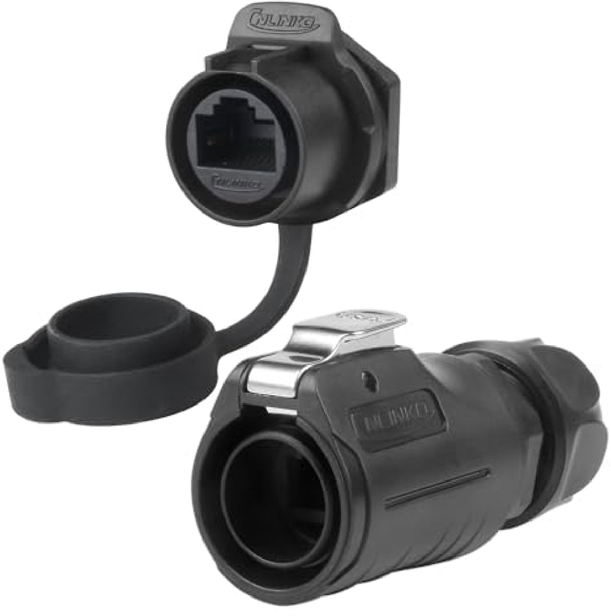 Waterdichte RJ45 stekkerset CAT6 ethernetconnector IP68