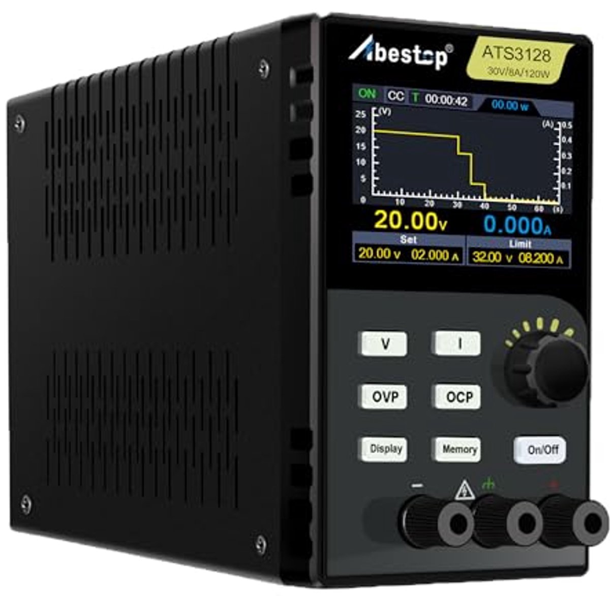 Laboratoriumvoeding 30 V/8 A/120 W zonder ventilator – Stille werking met hoge nauwkeurigheid