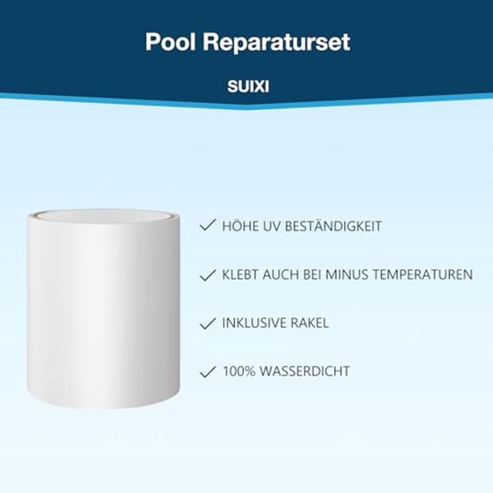 Waterdichte Onderwatertape en Reparatieset voor Zwembaden - Afdichtband en Onderwaterlijm — afbeelding 3