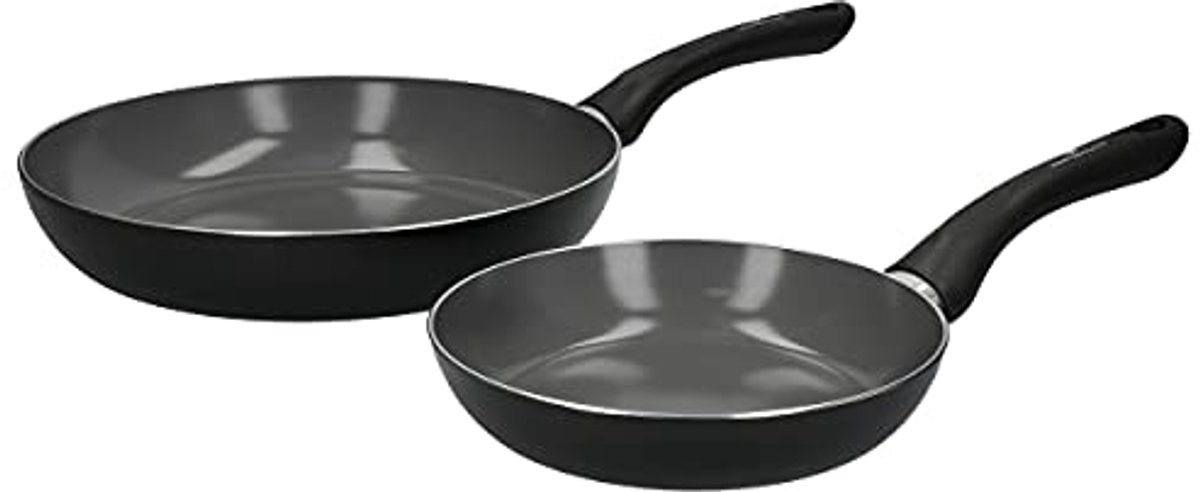 Keramische Eco Koekenpannenset van 70% Gerecycled Aluminium - 20 cm / 28 cm