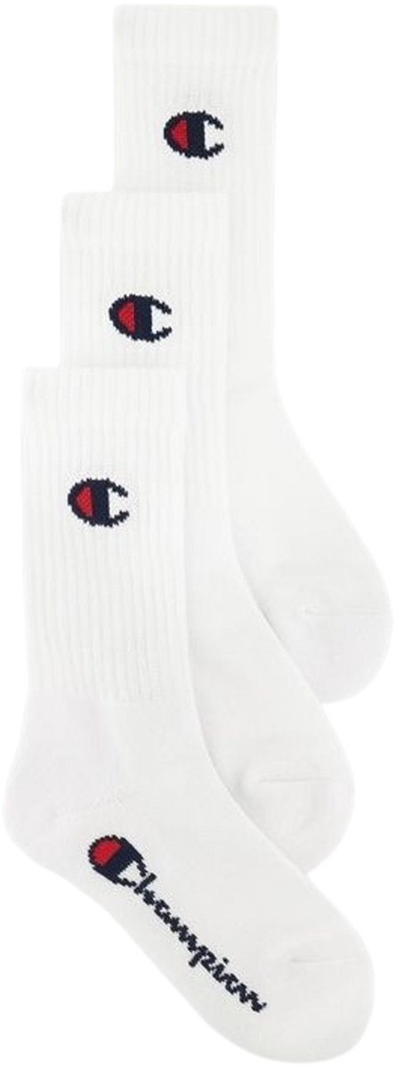 Champion Crew Sokken Senior 3-pack Wit