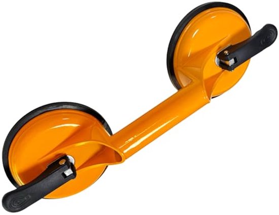 Avhrit Elektrische glazen zuignappen voor het optillen van groot glas, 20 cm tegelzuignap-gereedschap, maximale belasting 270 kg, lcd-display, elektrische glazen zuignap voor het optillen van graniet