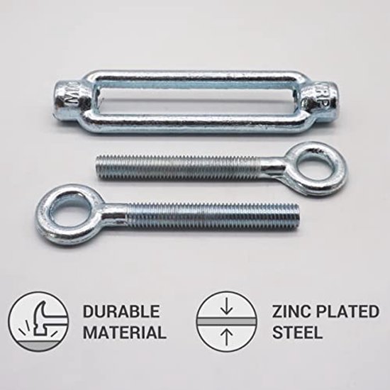Kramp Spanschroef haak/oog M12 verzinkt - 148012HG, 8716106077700