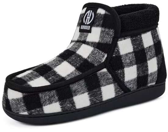 Pantoffels voor heren, warm pluche, gevoerde mocassins, slipvast, voor