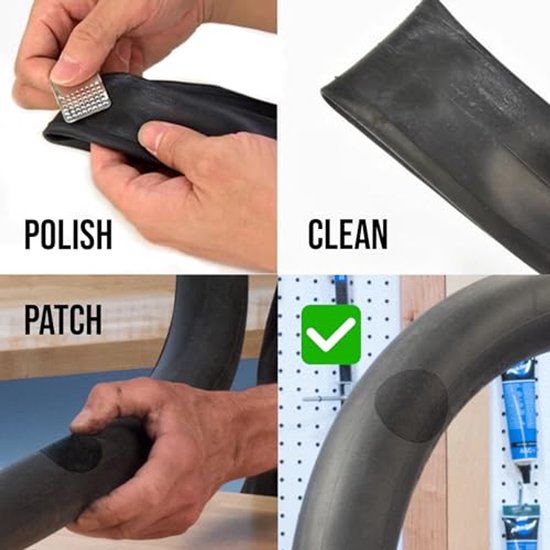 Bandenreparatieset – 6 Zelfklevende Patches + Vijl – Voor Fiets, Auto, Vrachtwagen & Buizen