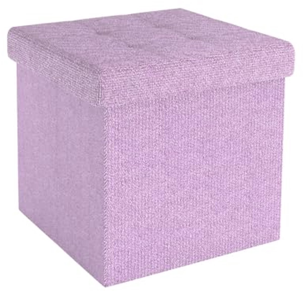 Vouwbaar Stoeltje met Opbergruimte - 30x30x30cm in Roze - Multifunctionele Zithulp