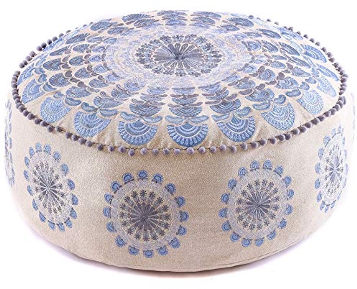 Boho Yoga Decor Vloerkussenhoes - 60x20cm - Ronde Meditatiekussen