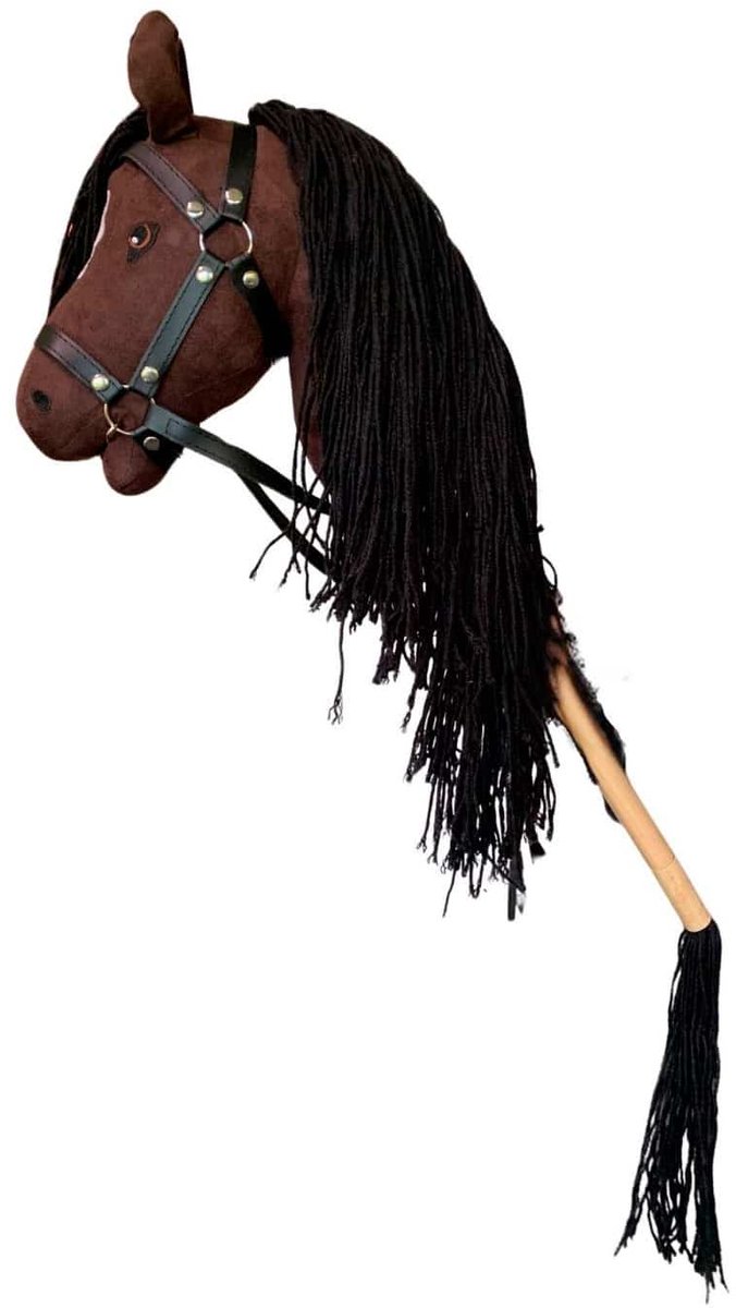 ByToizz Stokpaard met Staart Bruin