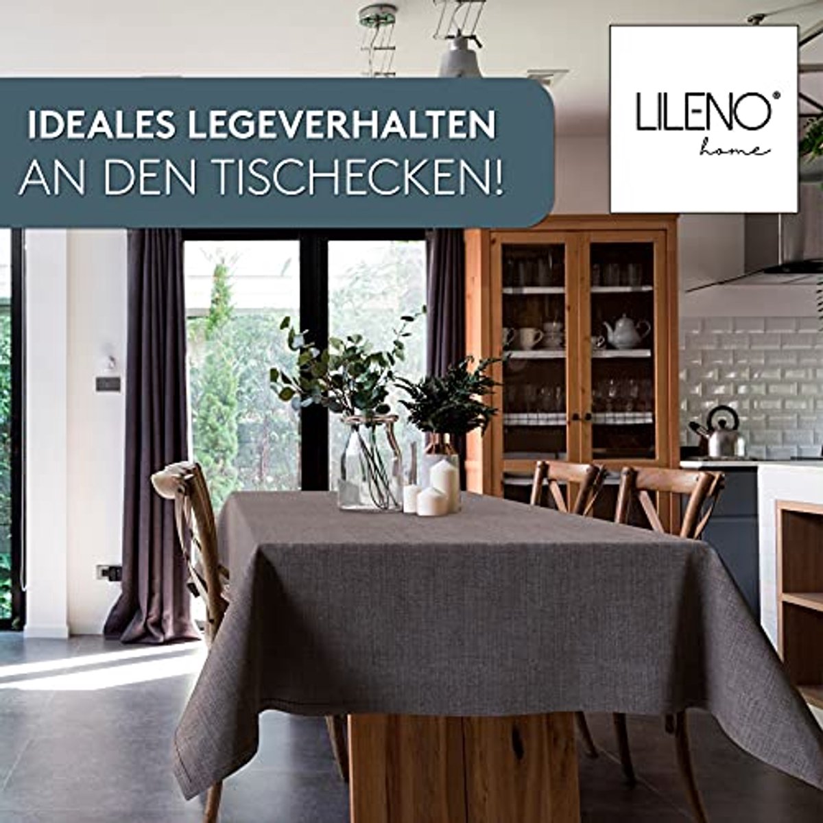 Wasbare Tafelkleed 140 x 220 cm - Bruin Waterdicht en Stofbestendig