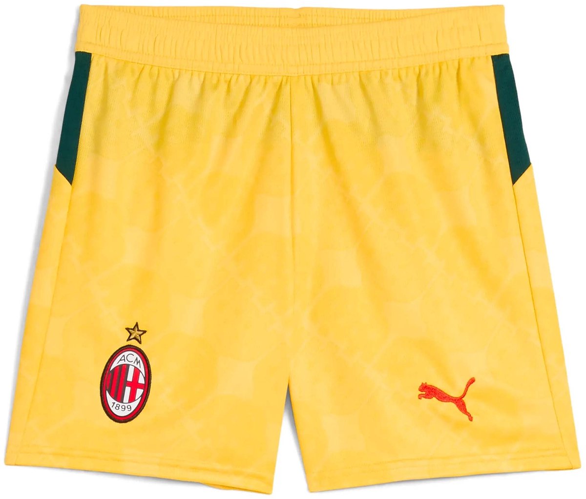 Puma Acm Shorts Replica Jr Korte Broek Sportswear Kinderen Geel