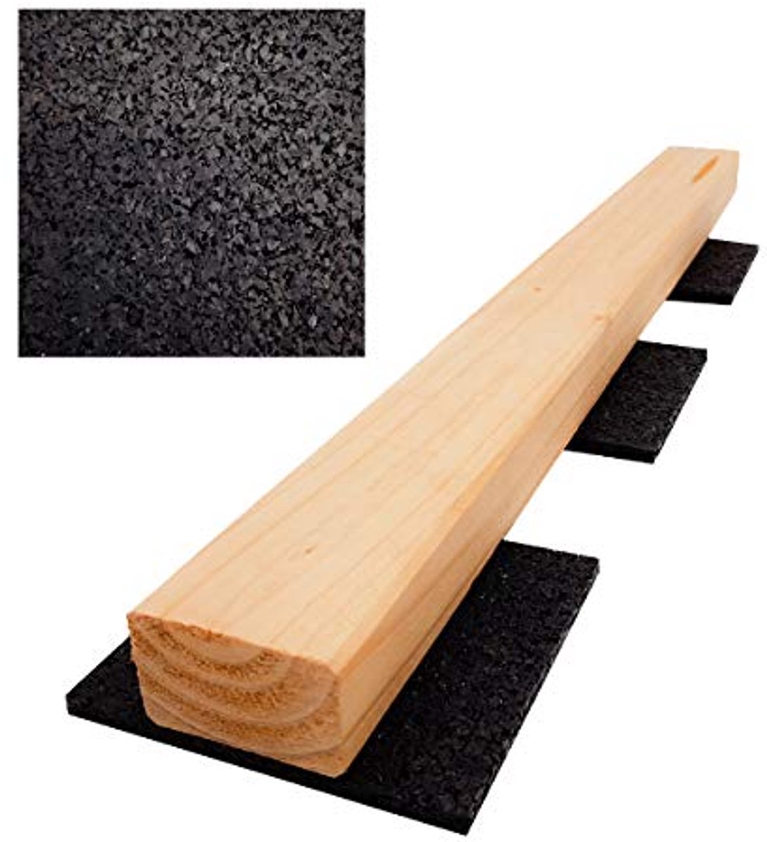 Rubberen terrasonderleggers 90x90mm - Antislip, Waterdicht en Weerbestendig - Bouwbescherming voor Terras en Veranda