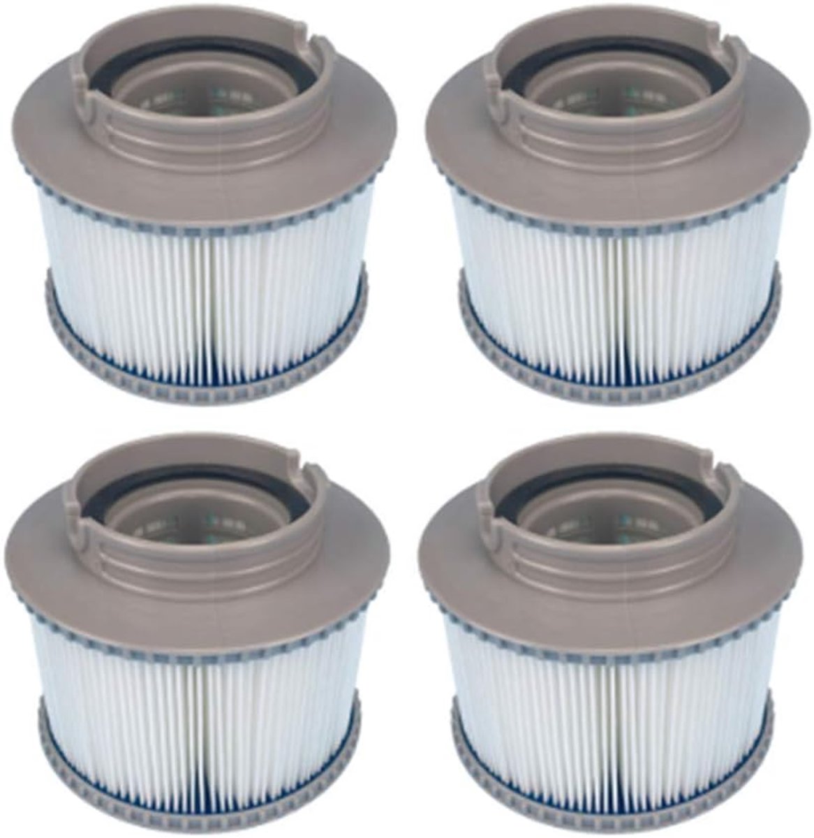 Vervangend filter voor MSpa FD2089- filterpatroonpomp voor zwembad- thermische onderzeeër en spa- 4 stuks