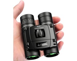 Verrekijker voor volwassene & kinderen, klein en compact - inc. nekband & draagtas - 8x21 BAK4 binoculars - kleine compacte reis verrekijkers voor vogels & safari