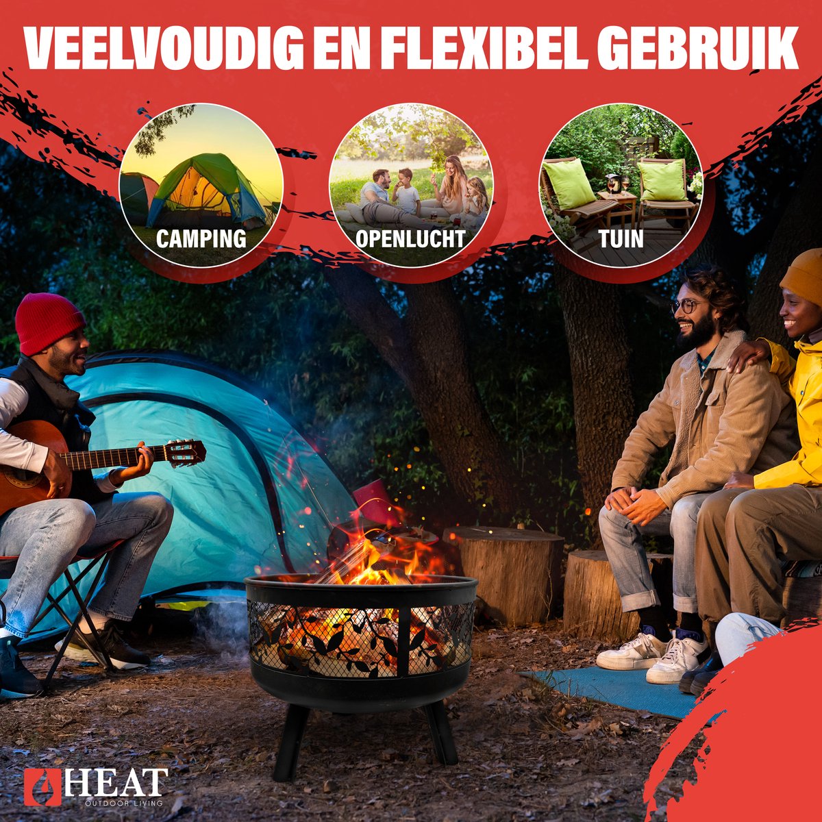 DrumGrill vuurkorf – BBQ en bijzettafel in 1, Stoer & multifunctioneel DrumGrill vuurkorf – BBQ en bijzettafel in 1, Stoer & multifunctioneel