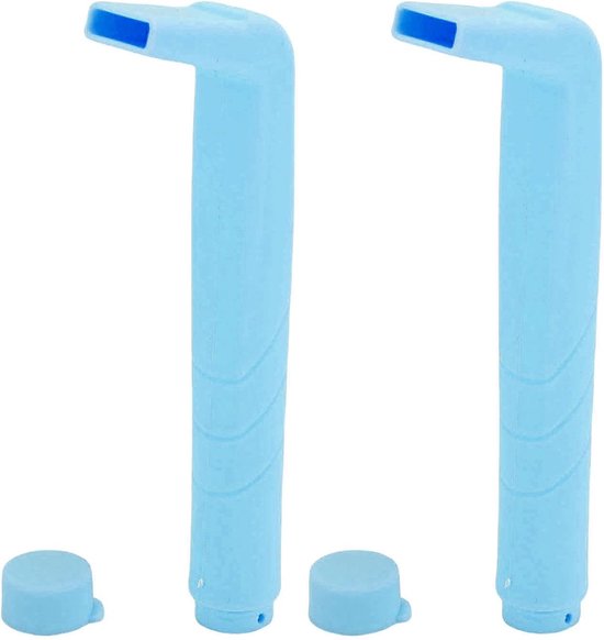 Foto: Hiccups relief straw hiccup stopstroopjesoplossing regel gemaakt van voedselkwaliteit plastic compact ontwerp met kleine gaten platte mond voor volwassenen kinderen lichtblauw 