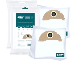 Sillar, stofzuigerzakken, synthetisch, van microvezel, 3 filterlagen, vervanging, geschikt voor stofzuigers Karcher WD2.200 WD 2400 WD 2500 E 5.100 SE 6.100, 10 stuks