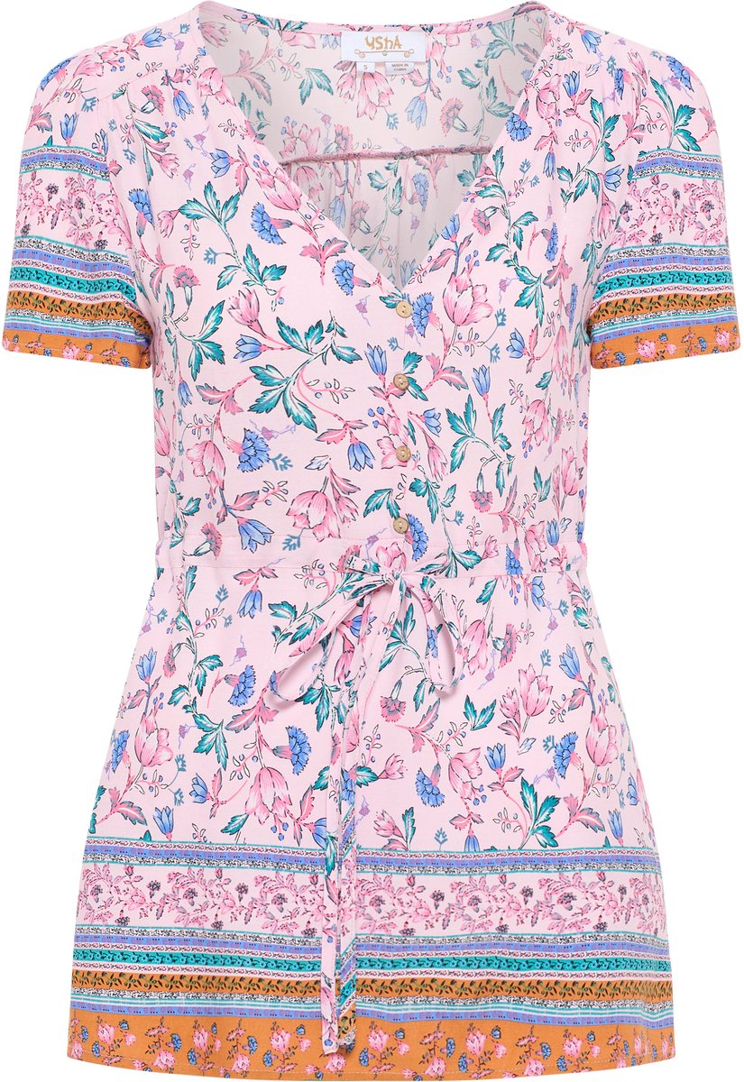usha blouse met korte mouwen