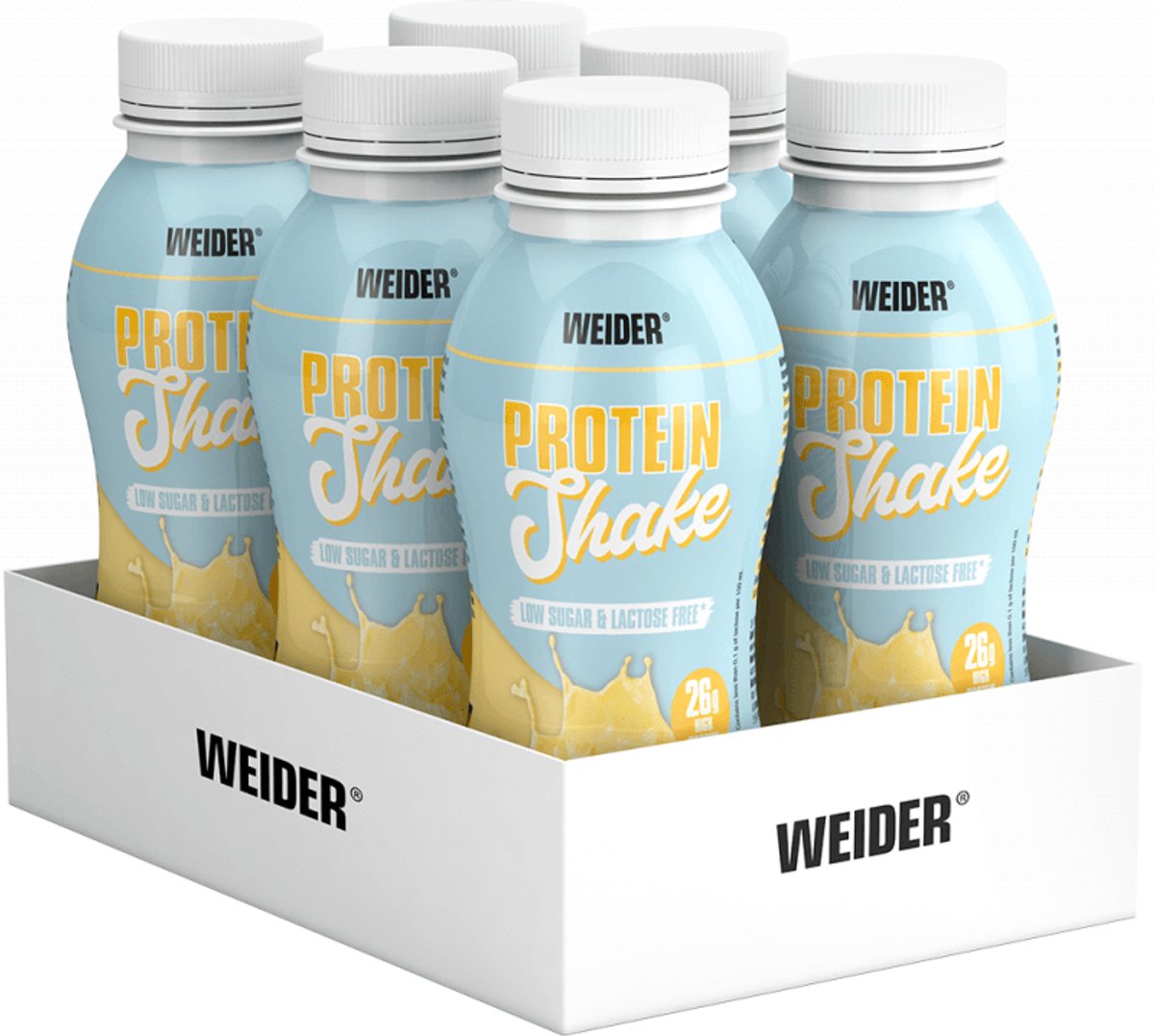 Weider Protein Shake (6x330ml) Vanilla - Eiwitten - Eiwit RTD