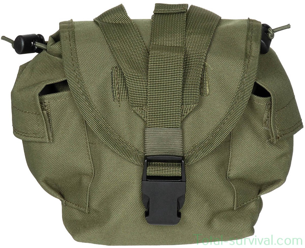MFH veldfles koppeltas, MOLLE, legergroen