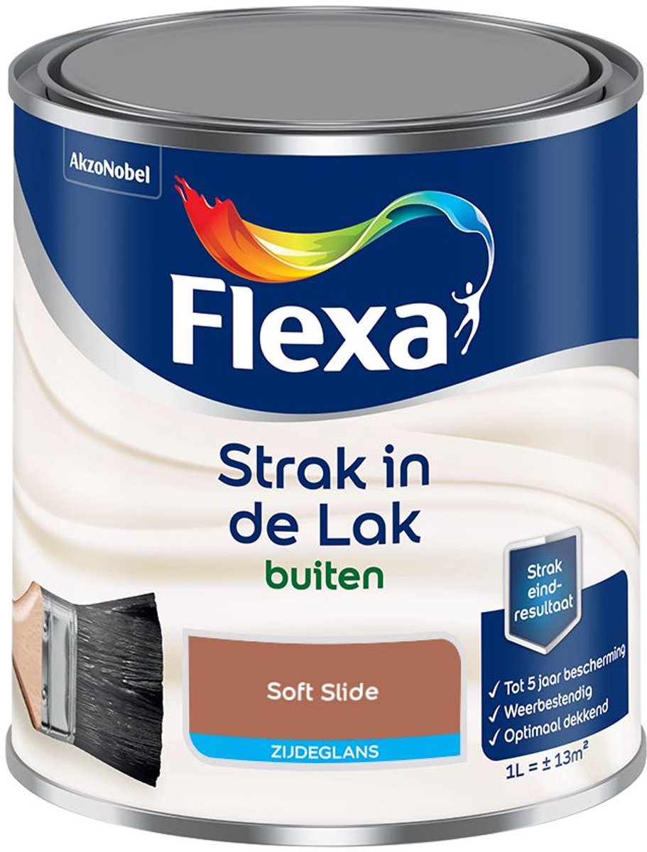 Flexa - Strak in de Lak Buitenlak Zijdeglans - Soft Slide - Kleur van het jaar 2026 - Mengverf - 1 L