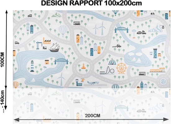 JYG de Jeu Hygiénique Pastel - 133x200cm