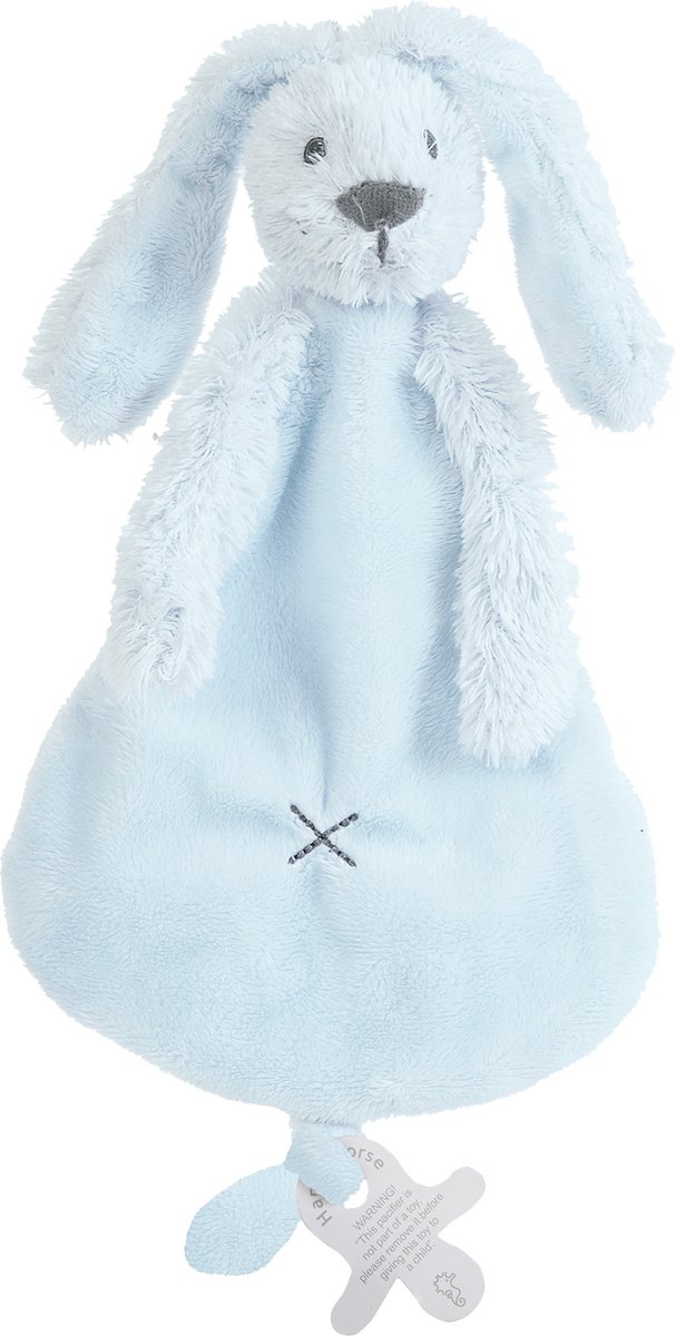 Luiertaart 3 laags blauwe met Rabbit Richie – Perfect Kraamcadeau — afbeelding 5