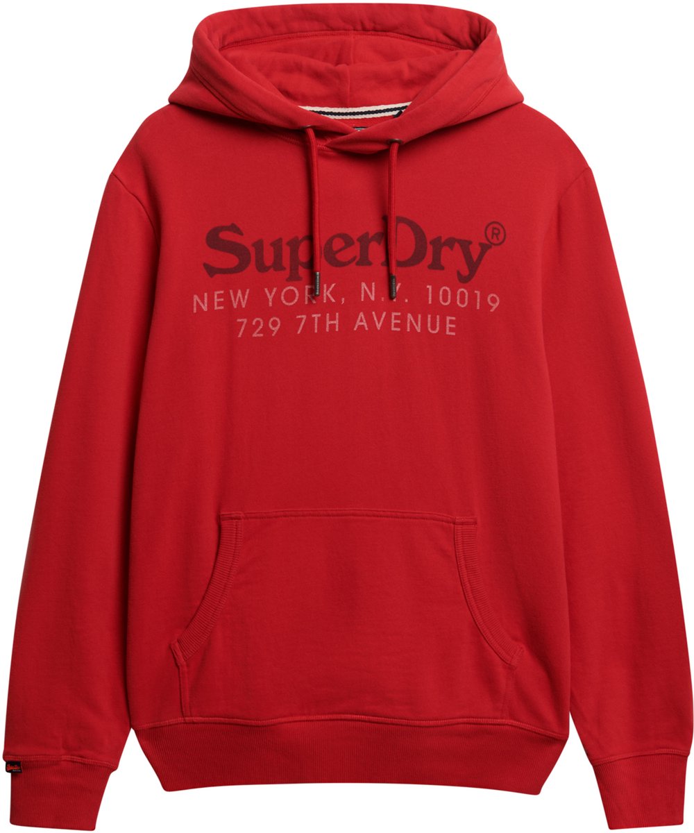 Superdry New York Venue hoodie Heren Hoodies Rood
