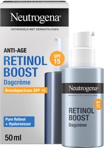 Neutrogena Retinol Boost Dagcrème SPF 15 - Anti-Age Gezichtscrème, Met Pure Retinol & Hyaluronzuur -50ml