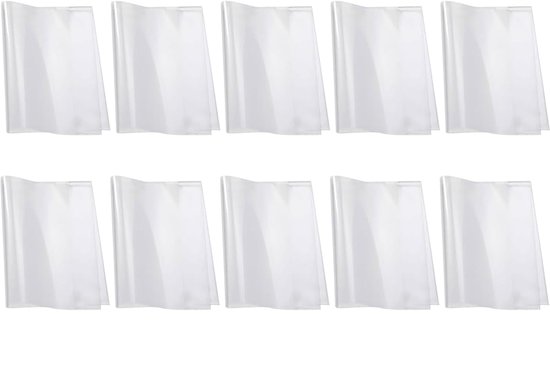 Protège-livres transparents - 10 pièces - A4 - Couverture de Boek - Pochette de livre - Étui à livres - Plastique - Pour livres et cahiers, cahiers d'exercices, livres scolaires