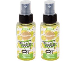 Spray & Poop - Fabulosa - 2 stuks - Lemon
