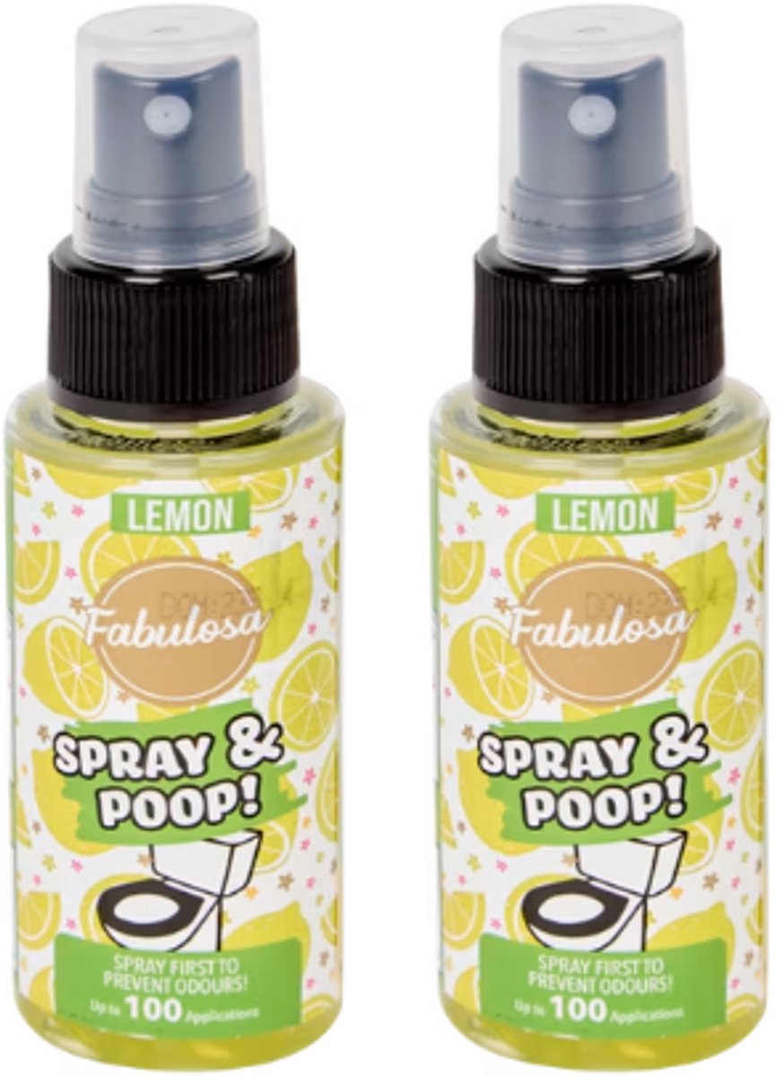 Spray & Poop - Fabulosa - 2 stuks - Lemon