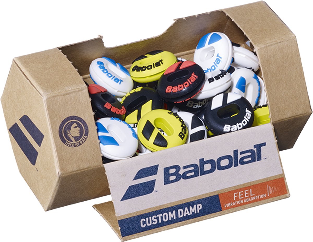 Babolat assorti box Custom Damp dempers - 48stuks