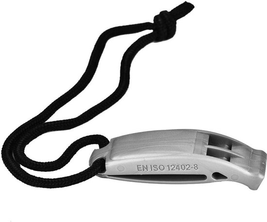 TOSSPER Outdoor Fluitje 7 in 1 Vergrootglas Lamp Kompas Thermometer Reflector Verzegelde Buis Fluit met Lanyard voor Klimmen