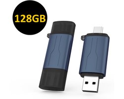 USB Stick 128 GB - USB-Sticks - USB C Stick - USB C en USB A - USB 3.0 - Geschikt voor laptops, smartphones en tablets