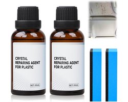 Onderhoud auto - 2 stuks kunststofreiniger auto met kristallijne coating - diepe verzorging - beschermt binnenonderdelen - langdurige bescherming - tegen vuil - veroudering - oxidatie - en andere schade
