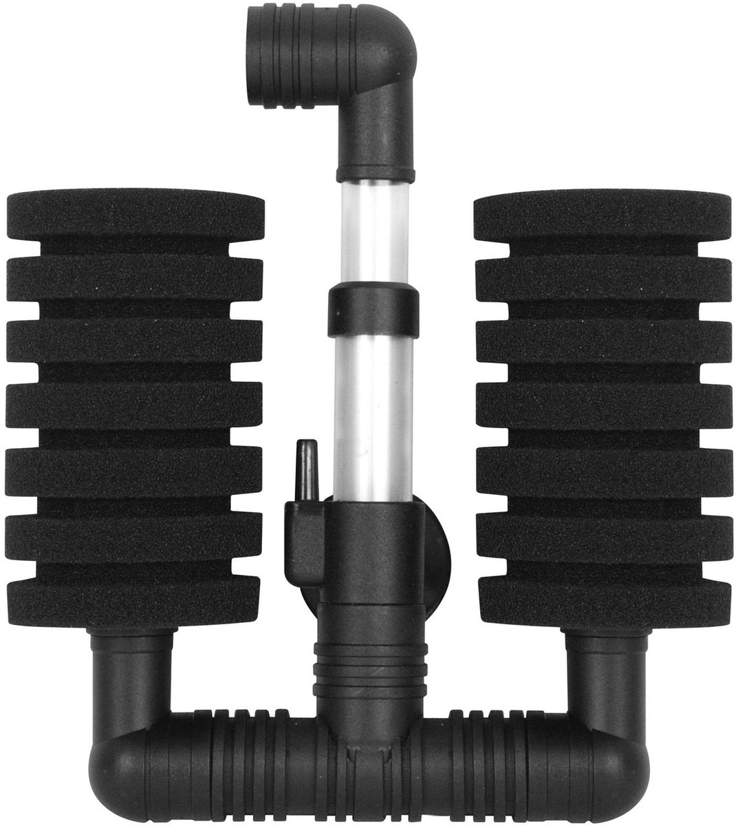 Aqua Nova dubbel sponsfilter, aquarium filter NSF-120L - voor Aquaria tot 60 liter, Shrimp Safe!