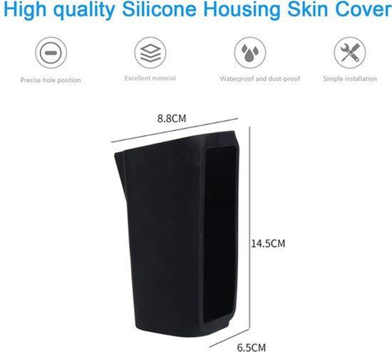 Siliconenhoes - 1 Stuks - Geschikt Voor Eufy S3 Pro-Camera's - Waterdicht - Waterdichte Siliconenhoes - Bewakingscamera's - Waterdicht En UV-Bestendig - Binnen- En Buitengebruik - Zwart van Merkloos — afbeelding 2
