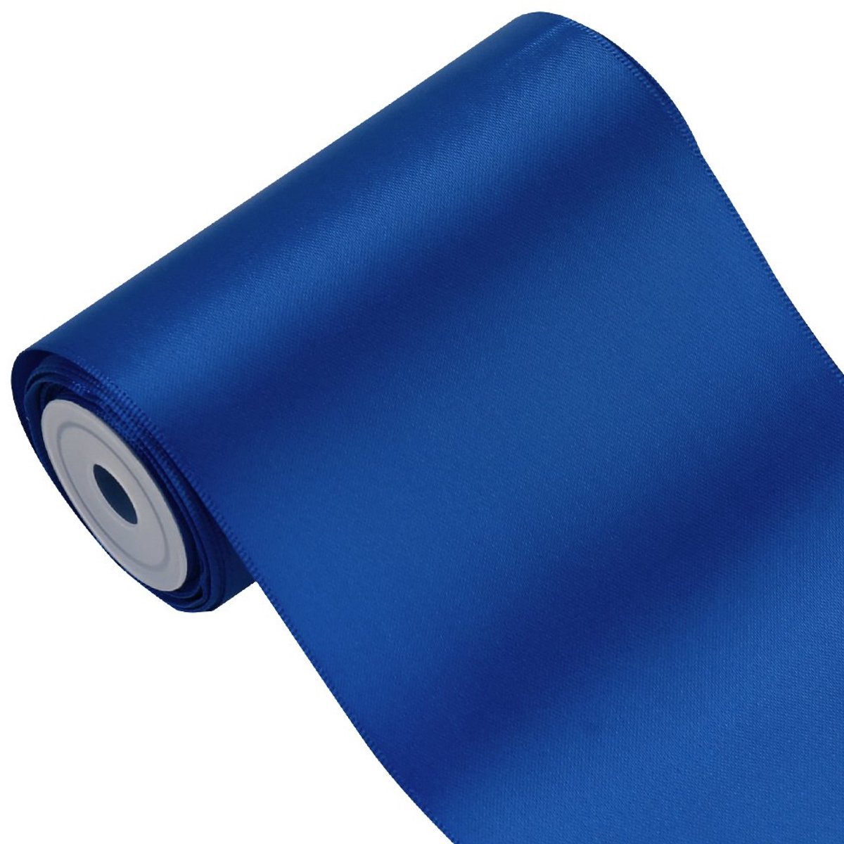 4.5m x 100mm Width Solid Color Double Face Satin Ribbon (350 Royal)